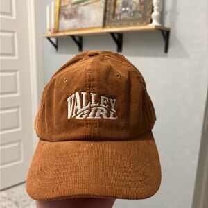 Valley Girl Brown Corduroy Cap